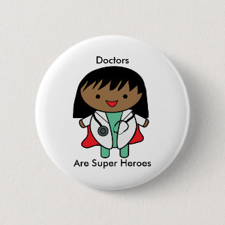 Bóton Redondo 5.08cm Médicos Super Heróis Mulheres Negras Personalizam