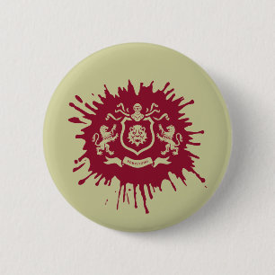 Bóton Redondo 5.08cm Medieval Heraldic Lions Coat of Arms - Button