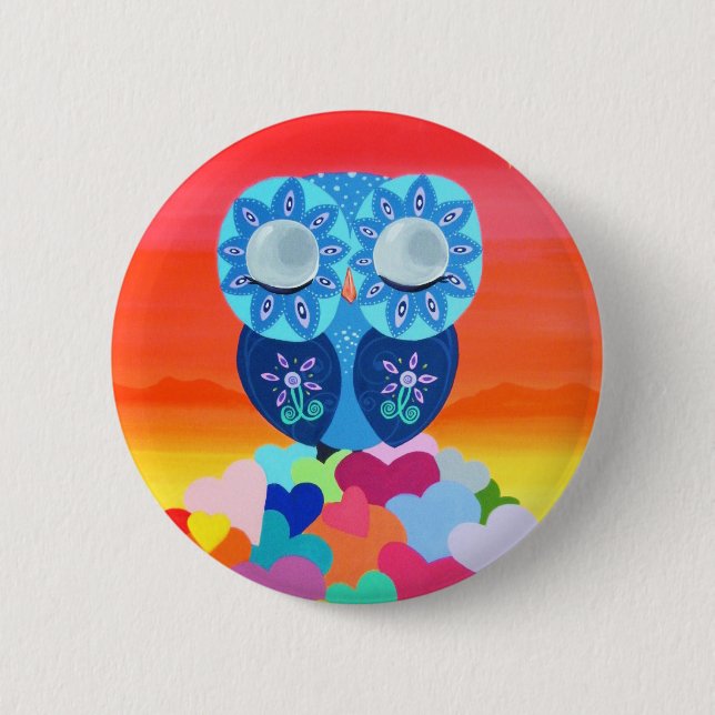 Bóton Redondo 5.08cm Meditação do amor (Frente)