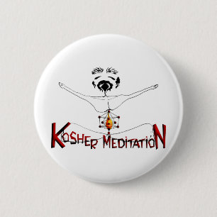 Bóton Redondo 5.08cm Meditação Kosher