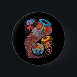 Bóton Redondo 5.08cm Medusa<br><div class="desc">Um grupo de medusa disco-dadas forma em que o medusa é o indivíduo dominante e notável no ciclo de vida.</div>