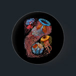Bóton Redondo 5.08cm Medusa<br><div class="desc">Um grupo de medusa disco-dadas forma em que o medusa é o indivíduo dominante e notável no ciclo de vida.</div>
