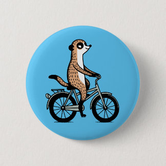 Bóton Redondo 5.08cm Meerkat na bicicleta