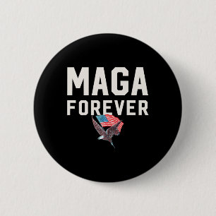 Bóton Redondo 5.08cm Mega Trump Forever ganha o Trump Inspirat vencedor
