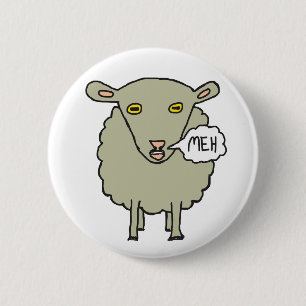 Bóton Redondo 5.08cm Meh Sheep