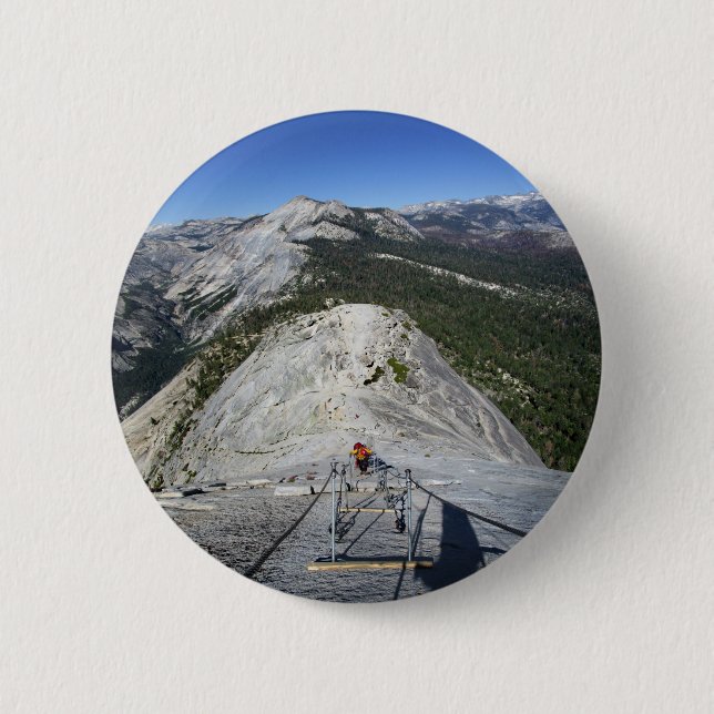 Bóton Redondo 5.08cm Meia pomba olhando para baixo dos cabos - Yosemite (Frente)