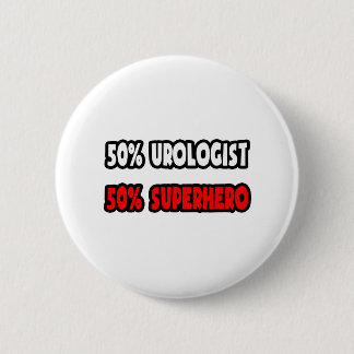 Bóton Redondo 5.08cm Meio urologista... Half Superherói
