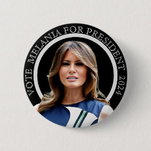 Bóton Redondo 5.08cm Melania para o Presidente 2024