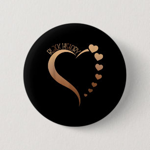 Bóton Redondo 5.08cm Melanin Heart Black History Month Orud Black Afri