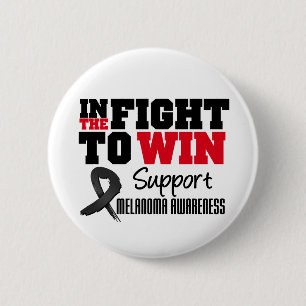 Bóton Redondo 5.08cm Melanoma na luta a ganhar