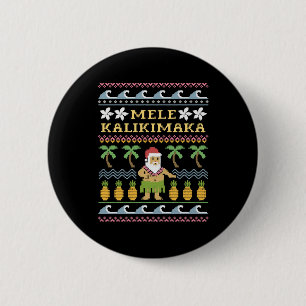 Bóton Redondo 5.08cm Mele Kalikimaka Natal