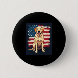 Bóton Redondo 5.08cm Melhor Labrador Para Homens, Amarelo Cachorro Retr