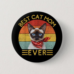 Bóton Redondo 5.08cm Melhor Mãe De Gato