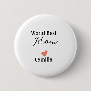 Bóton Redondo 5.08cm Melhor mãe do mundo feliz dia das mães avó namhear