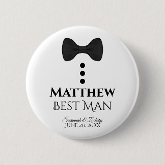 Bóton Redondo 5.08cm Melhor Nome de etiqueta de Botão de Casamento de H