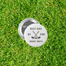 Bóton Redondo 5.08cm Melhor Pai pela Par Golfe Dia dos Pais Presente pa