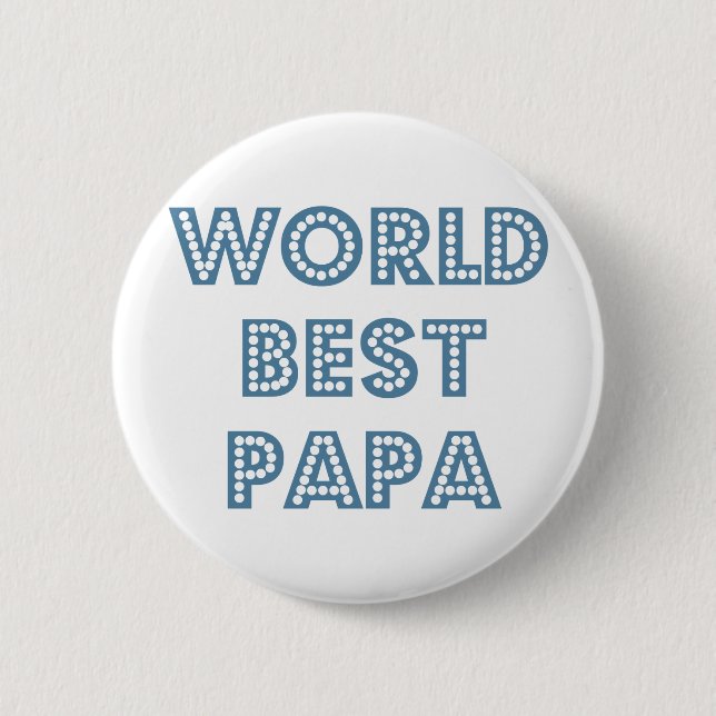 Bóton Redondo 5.08cm Melhor Papa do Mundo (Frente)