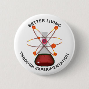 Bóton Redondo 5.08cm Melhor vida com a experimentação