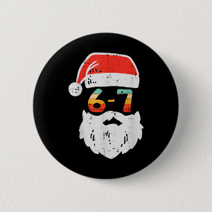 Bóton Redondo 5.08cm Meme 67 Papai Noel Xmas Seis Sete Natal Adolescent