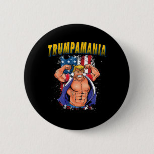 Bóton Redondo 5.08cm Meme de Luta da Convenção Republicana Trump Trumpa