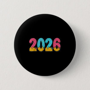 Bóton Redondo 5.08cm Meme de Sorvete Drip 2026 Gíria da Geração Alpha A