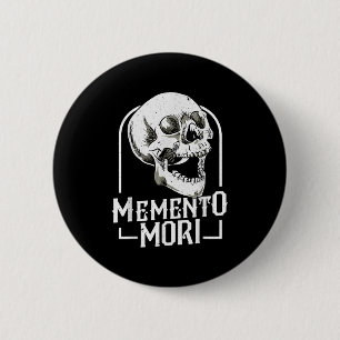 Bóton Redondo 5.08cm Memento Mori Stoicismo Mortalidade Filosofia Q