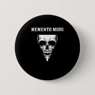 Bóton Redondo 5.08cm Memento Mortalidade Estoico Filosofia Estoicismo Q