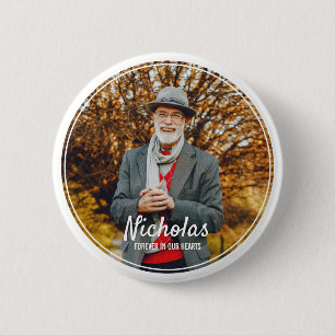 Bóton Redondo 5.08cm Memorial de Fotografia Simples em Quadros Modernos