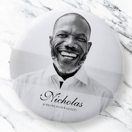 Bóton Redondo 5.08cm Memorial de Fotografias Clássico e Simples