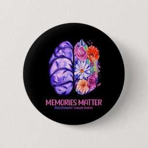 Bóton Redondo 5.08cm Memórias Problema Heimerheimer Purple Heimerheimer