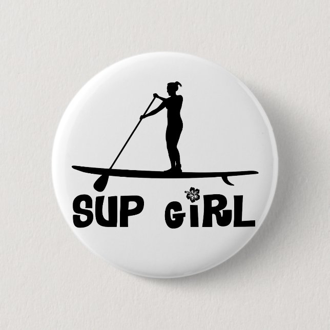 Bóton Redondo 5.08cm Menina do SUP (Frente)