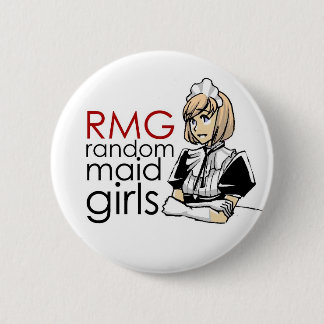 Bóton Redondo 5.08cm Meninas aleatórias da empregada doméstica de RMG
