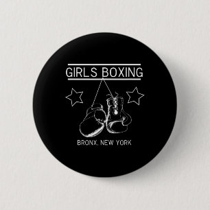 Bóton Redondo 5.08cm Meninas Boxing Bronx New York Rachel Amigos