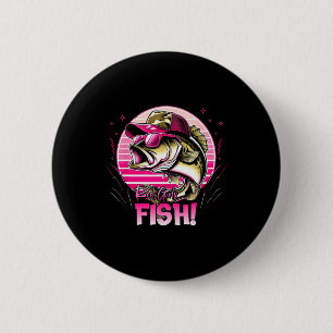 Bóton Redondo 5.08cm Meninas do Carretel de Pesca Feminino que Pescam