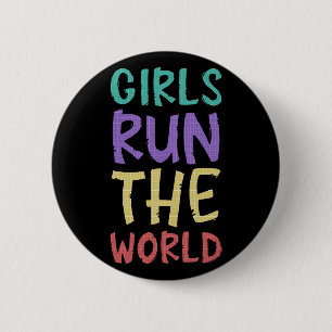Bóton Redondo 5.08cm Meninas Governam O Mundo Feminista
