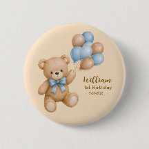 Menino de Urso de Pelúcia Fofo Aniversário Persona
