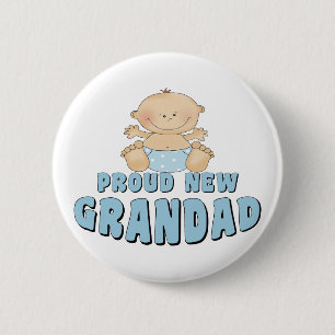 Bóton Redondo 5.08cm Menino NOVO ORGULHOSO do Grandad