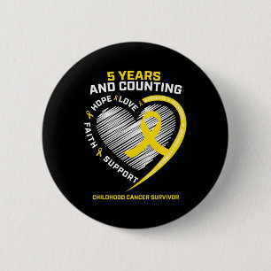 Bóton Redondo 5.08cm Meninos Adolescentes Meninas Crianças Douradas 5 A