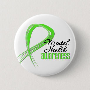 Bóton Redondo 5.08cm Mental Health Awareness Ribbon