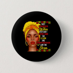 Bóton Redondo 5.08cm Mês da História Afro-Negra Mulheres Afro-Negras Me
