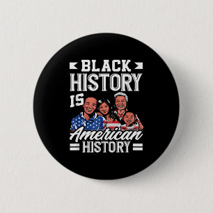 Bóton Redondo 5.08cm Mês da História Negra Bandeira Americana Americana