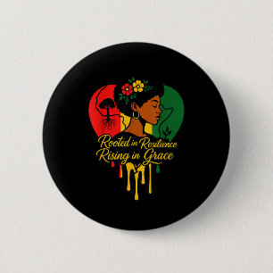 Bóton Redondo 5.08cm Mês da história negra patrimônio afro-americano