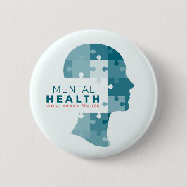 Bóton Redondo 5.08cm Mês de Conscientização da Saúde Mental
