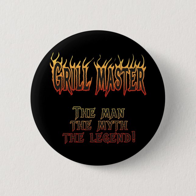 Bóton Redondo 5.08cm Mestre da grade (Frente)