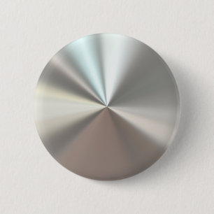 Bóton Redondo 5.08cm Metal de prata artístico