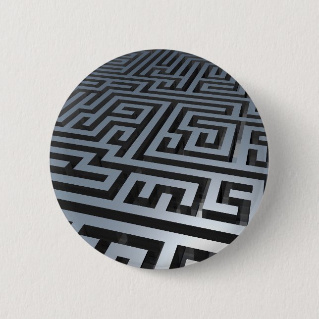 Bóton Redondo 5.08cm Metal Maze (Frente)