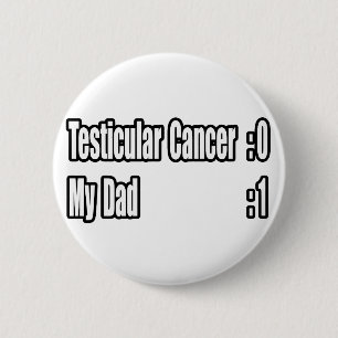 Bóton Redondo 5.08cm Meu Cancer Testicular de Beat do Pai (Painel de Av