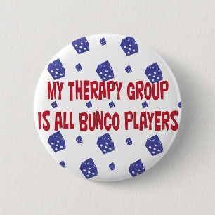 Bóton Redondo 5.08cm meu grupo da terapia é todos os jogadores do bunco