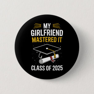 Bóton Redondo 5.08cm Meu Namorada Mastered Mestrado De Ti Graduou Cl De