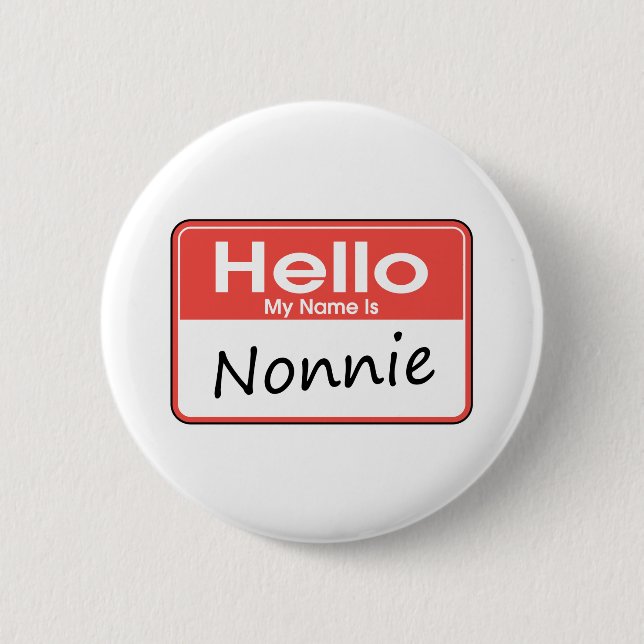Bóton Redondo 5.08cm Meu nome é Nonnie (Frente)